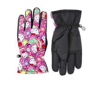 Hello Kitty Girls' Print Ski Gloves